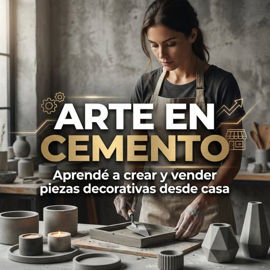 SOLO POR HOY: 7x1 - Arte en Cemento + 6 BONOS DE REGALO
